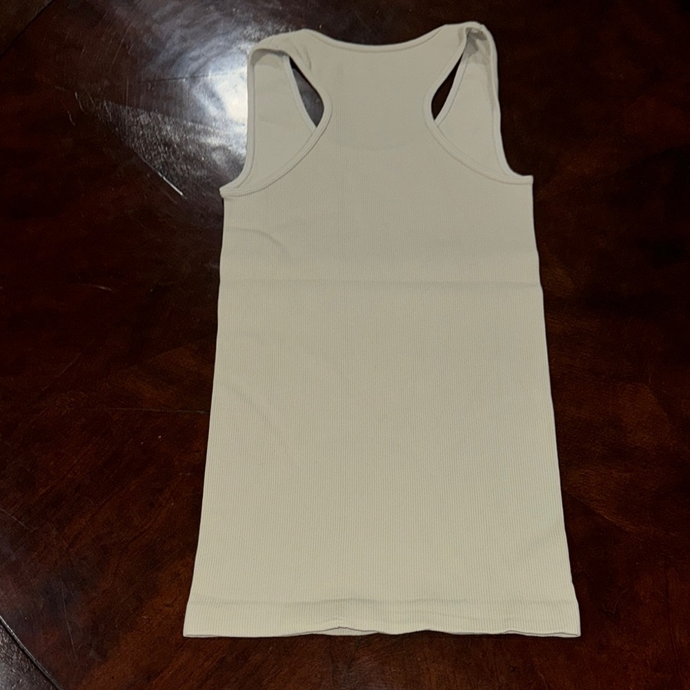 Sugarlips Cream Racerback Tank Top - Picture 3 of 3